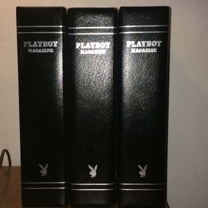 Playboy leather magazine holder